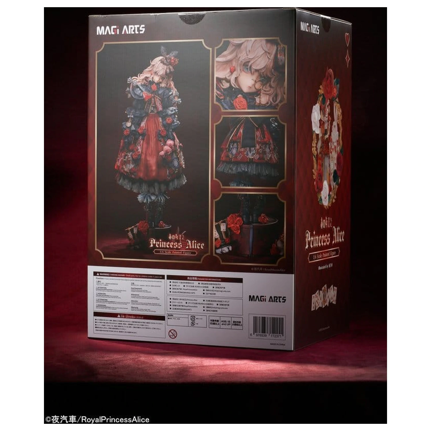 Original Character 1/6 Red Queen and Princess Alice PVC szobor figura 29 cm   termékfotó