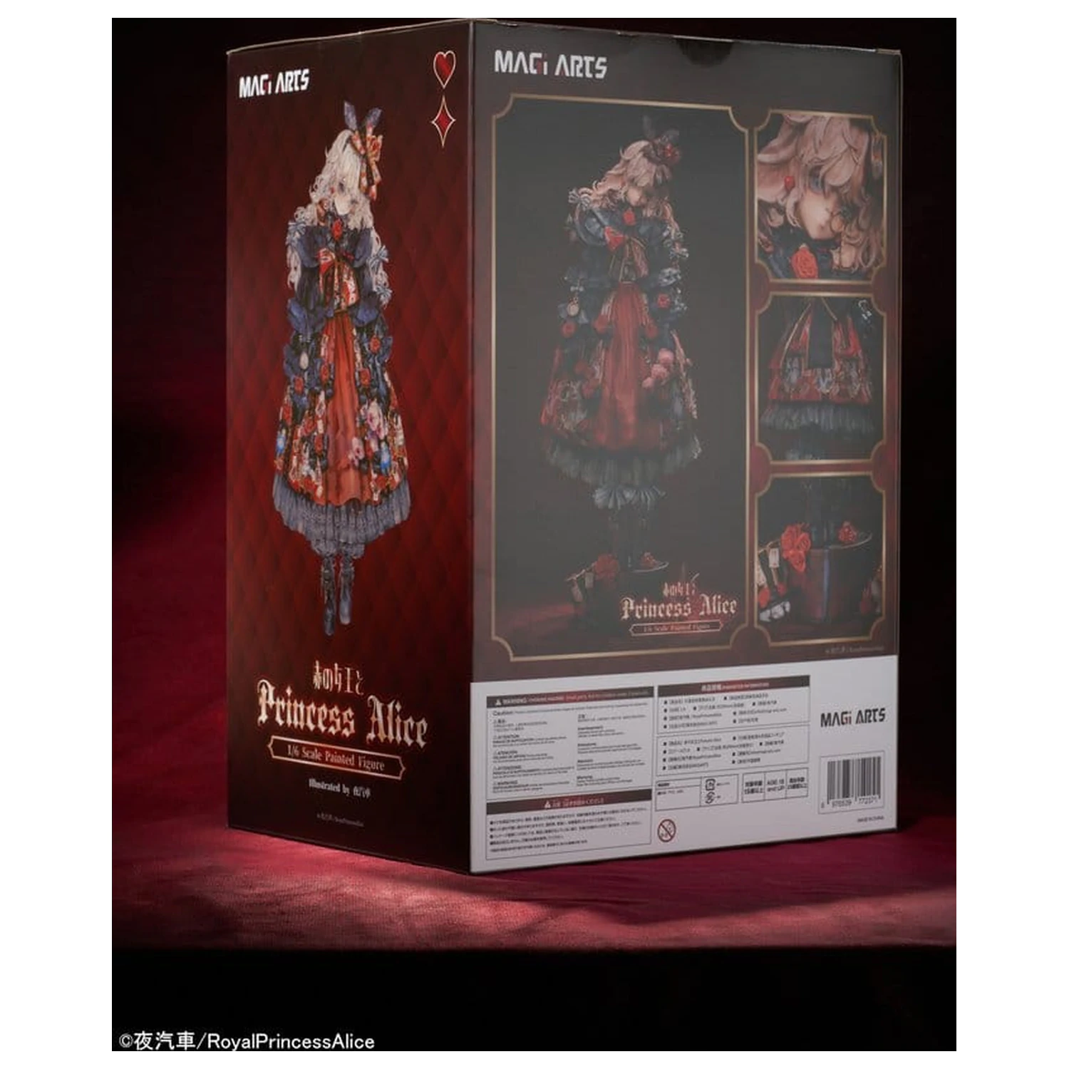 Original Character 1/6 Red Queen and Princess Alice PVC szobor figura 29 cm   termékfotó