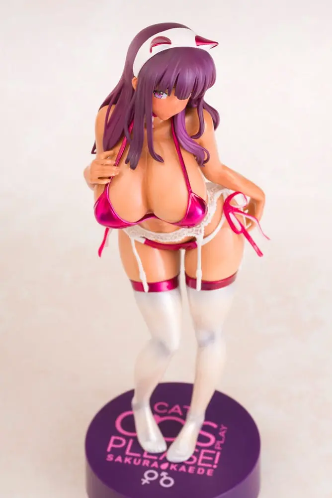 Original Character 1/6 Sakura Kaede Kareshi ni Onegaisarete Cosplay suru Onnanoko PVC szobor figura 26 cm termékfotó