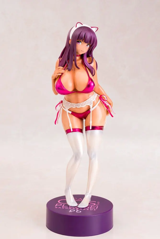 Original Character 1/6 Sakura Kaede Kareshi ni Onegaisarete Cosplay suru Onnanoko PVC szobor figura 26 cm termékfotó