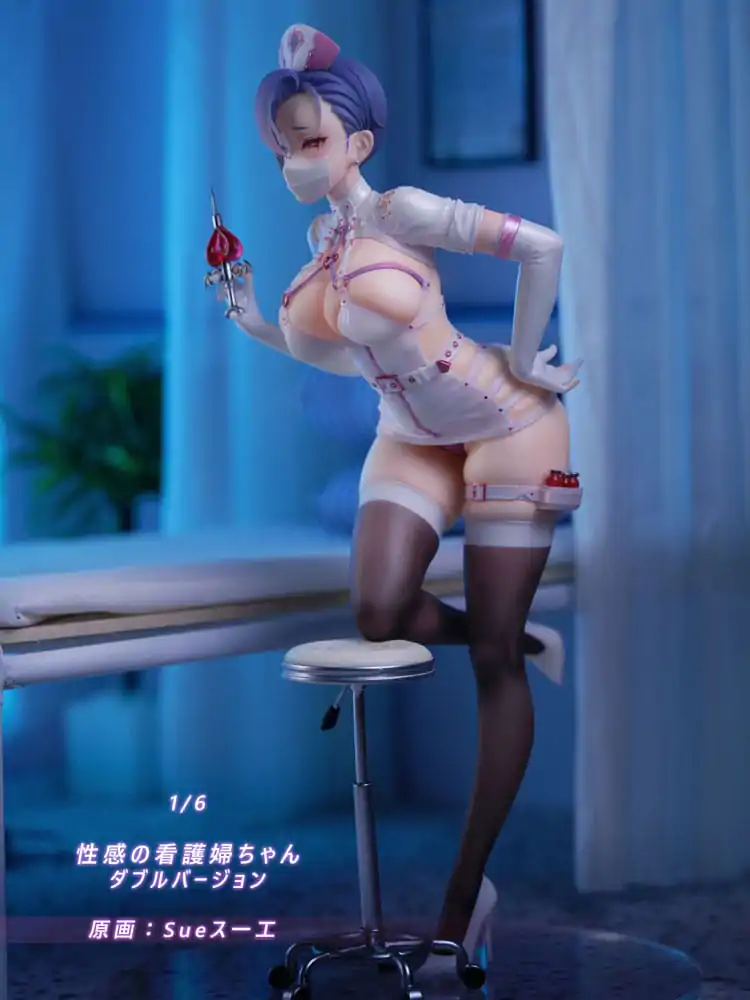 Original Character 1/6 Sexy Nurse Double Version PVC szobor figura 26 cm termékfotó
