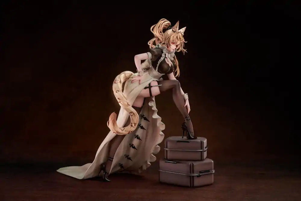 Original Character 1/7 Battle Maid Different Species Leopard Cat Maria Deluxe Edition PVC szobor figura 24 cm termékfotó