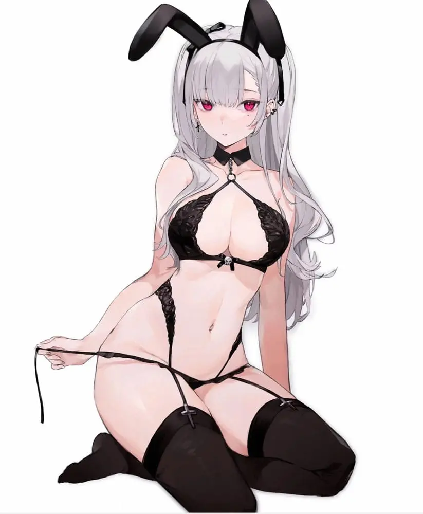 Original Character 1/7 Black Bunny Girl Tana szobor figura 23 cm termékfotó