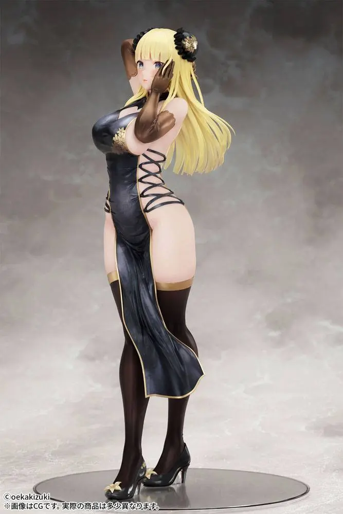 Original Character 1/7 China Girl Black Ver. Illustrated by Oekakizuki szobor figura 20 cm termékfotó