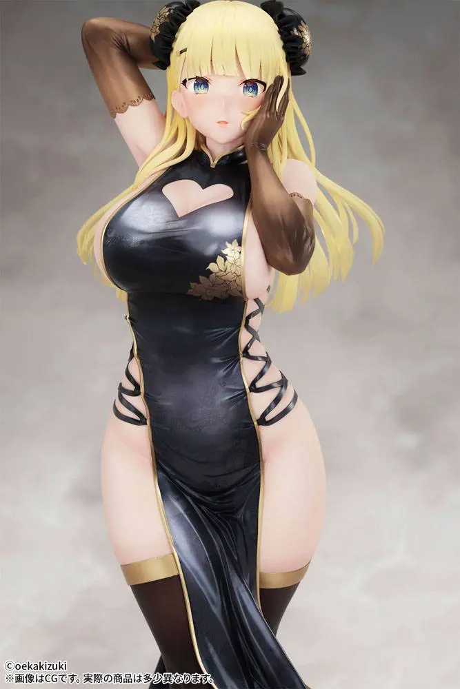 Original Character 1/7 China Girl Black Ver. Illustrated by Oekakizuki szobor figura 20 cm termékfotó