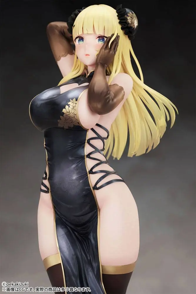 Original Character 1/7 China Girl Black Ver. Illustrated by Oekakizuki szobor figura 20 cm termékfotó