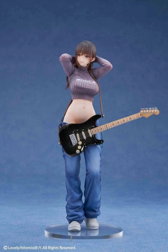 Original Character 1/7 Guitar Girl Illustrated by Hitomio16 Deluxe Ver. PVC  szobor figura 25 cm termékfotó