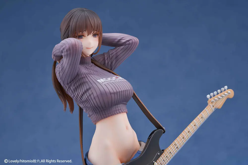 Original Character 1/7 Guitar Girl Illustrated by Hitomio16 Deluxe Ver. PVC  szobor figura 25 cm termékfotó