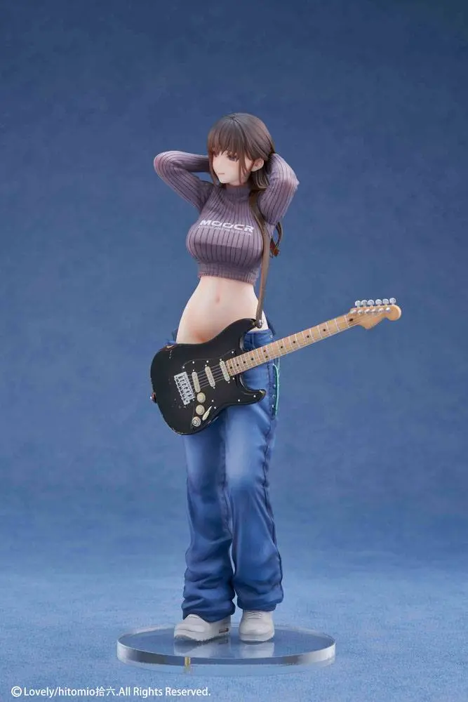 Original Character 1/7 Guitar Girl Illustrated by Hitomio16 Deluxe Ver. PVC  szobor figura 25 cm termékfotó