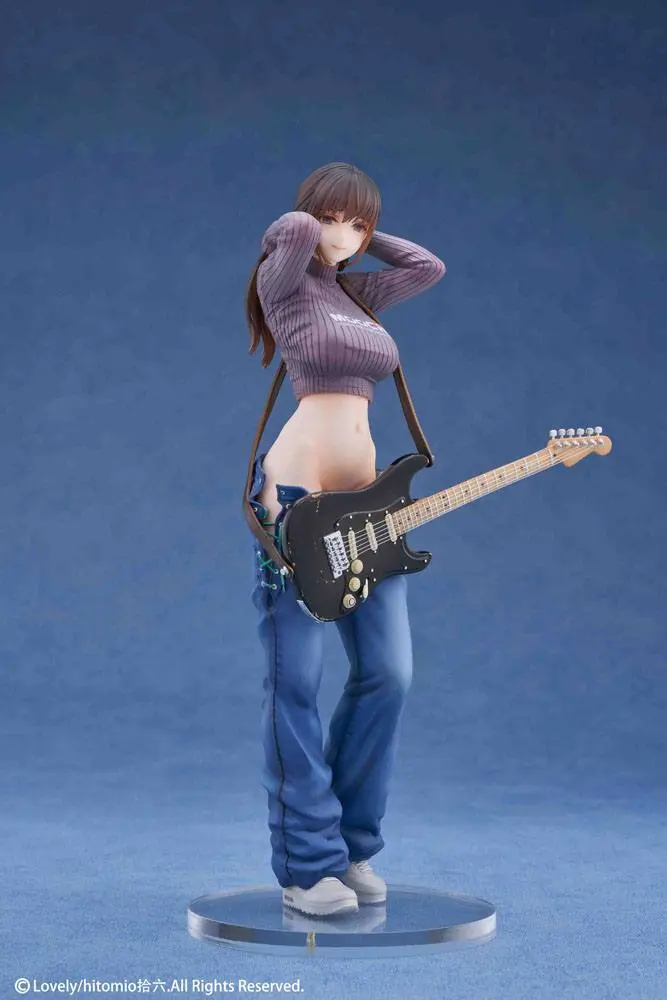 Original Character 1/7 Guitar Girl Illustrated by Hitomio16 Deluxe Ver. PVC  szobor figura 25 cm termékfotó