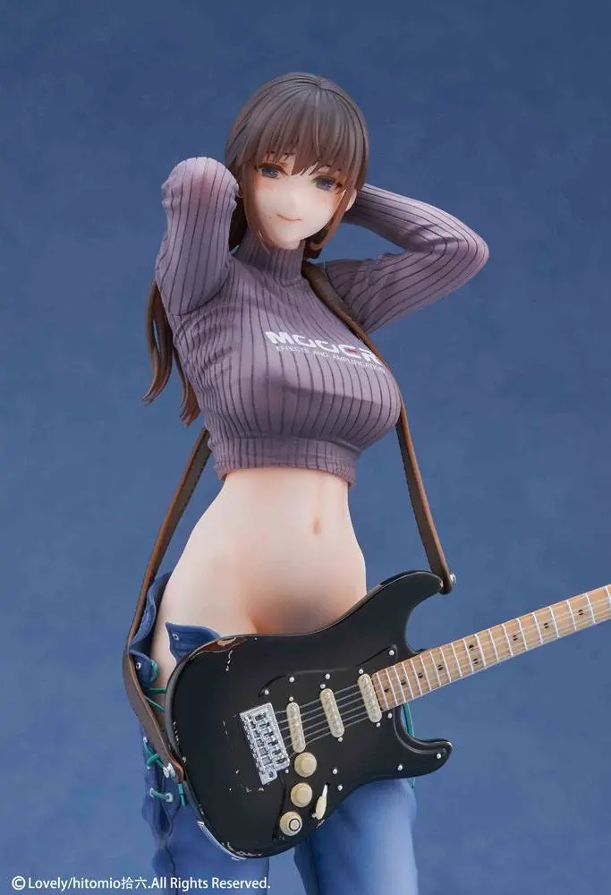 Original Character 1/7 Guitar Girl Illustrated by Hitomio16 Deluxe Ver. PVC  szobor figura 25 cm termékfotó