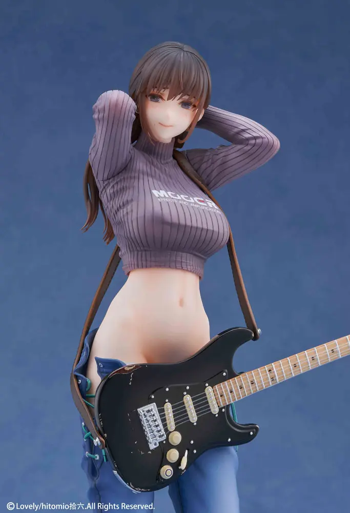 Original Character 1/7 Guitar Girl Illustrated by Hitomio16 PVC szobor figura 25 cm termékfotó