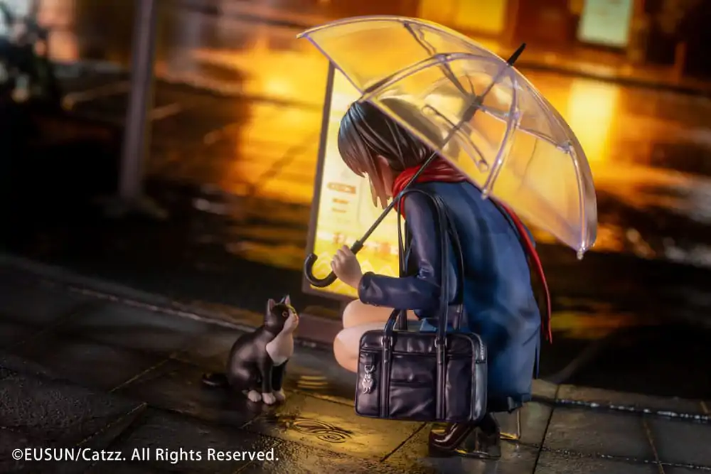 Original Character 1/7 Rainy Day - Meeting Illustrated by Catzz szobor figura 16 cm termékfotó