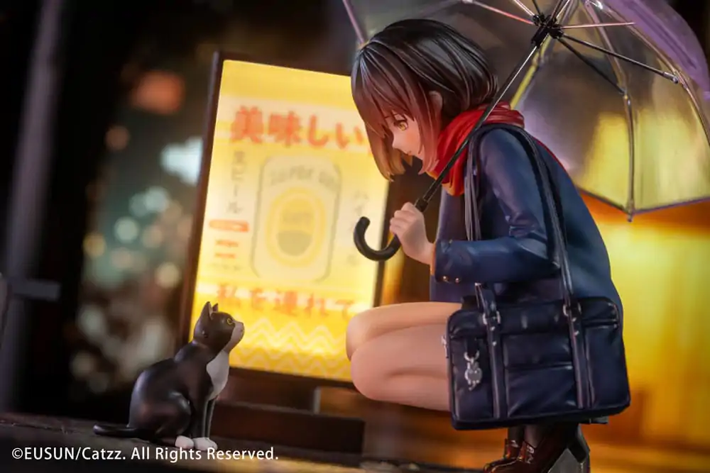 Original Character 1/7 Rainy Day - Meeting Illustrated by Catzz szobor figura 16 cm termékfotó