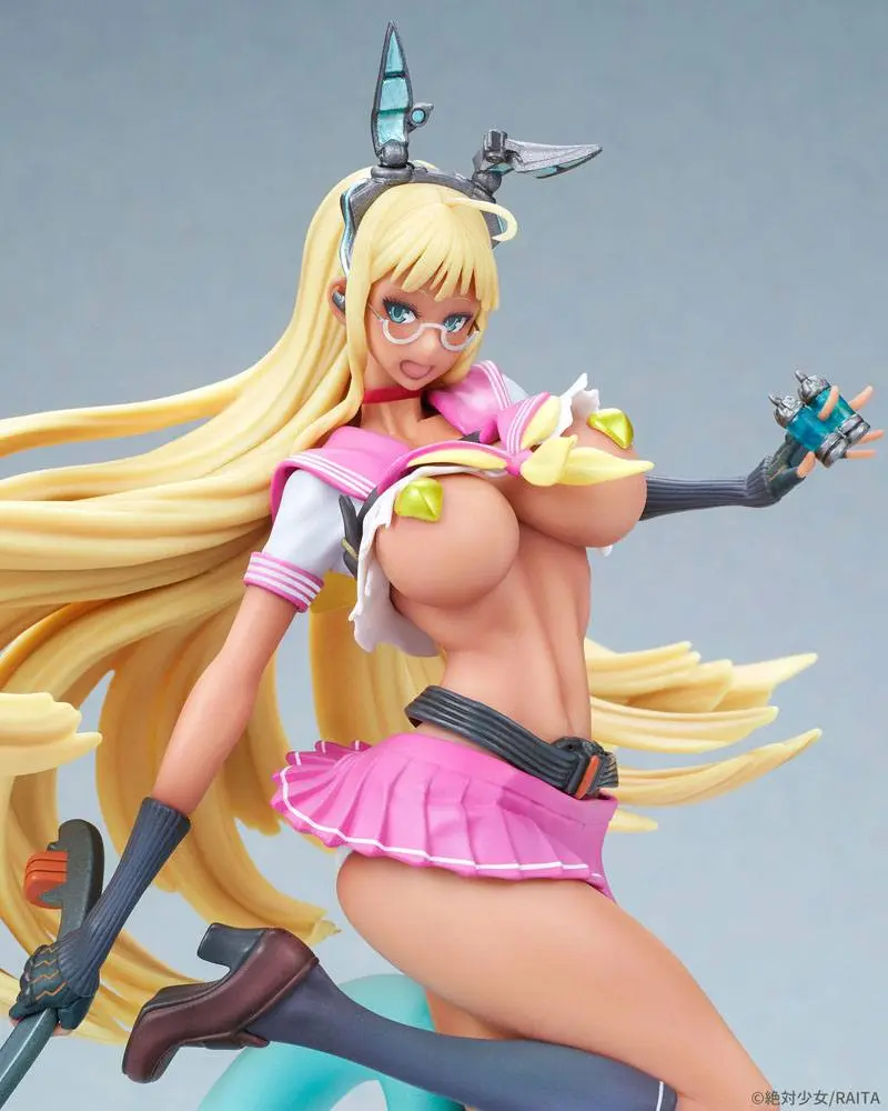 Original Character 1/7 Sei Kamihigano Illustrated by Raita Tanned Ver. PVC szobor figura 26 cm termékfotó