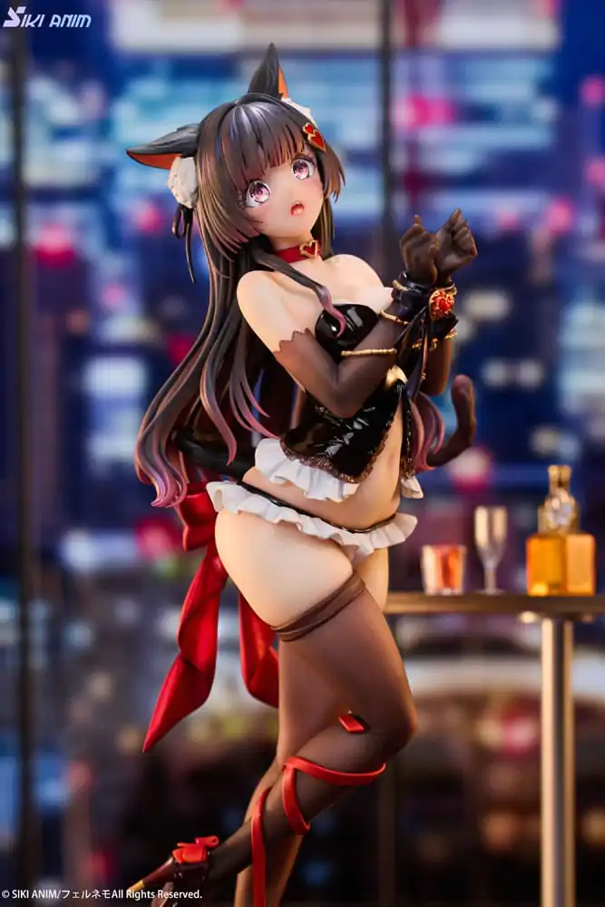 Original Character 1/7 Shibarare Cat Ruhuna-chan PVC szobor figura 26 cm termékfotó