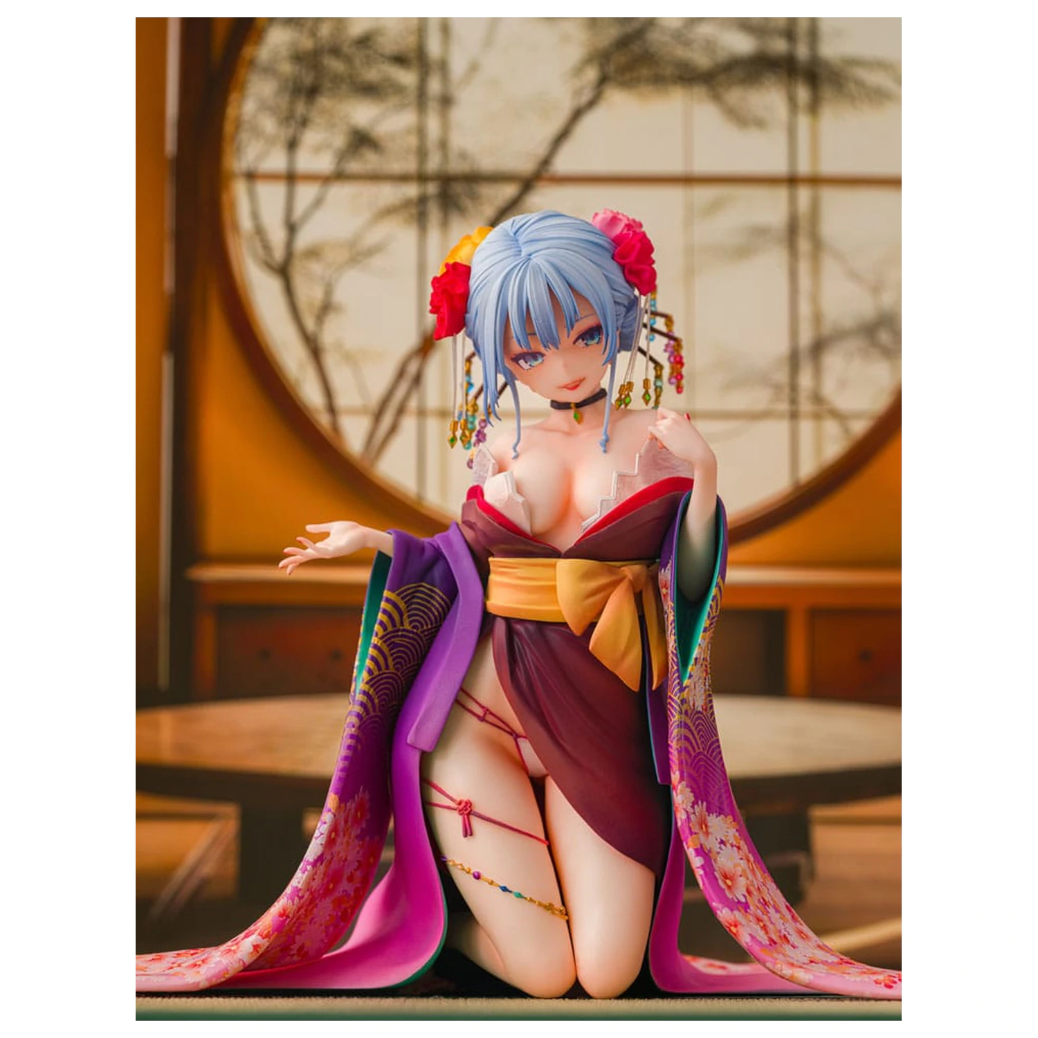 Original Character 1/7 Shujuu Ecstasy Shion Oiran Ver. (Wholesome Ver.) szobor figura 15 cm termékfotó