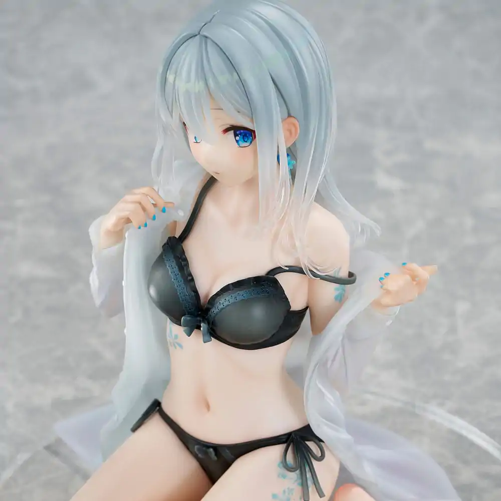 Original Character 1/7 Silver-Haired Girl Sky Blue Morning Special Outfit Ver. by Fuumi Illustration PVC szobor figura 16 cm termékfotó