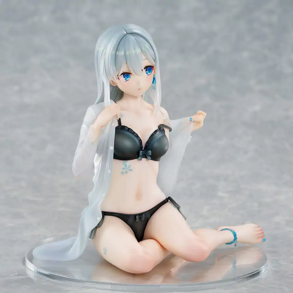 Original Character 1/7 Silver-Haired Girl Sky Blue Morning Special Outfit Ver. by Fuumi Illustration PVC szobor figura 16 cm termékfotó