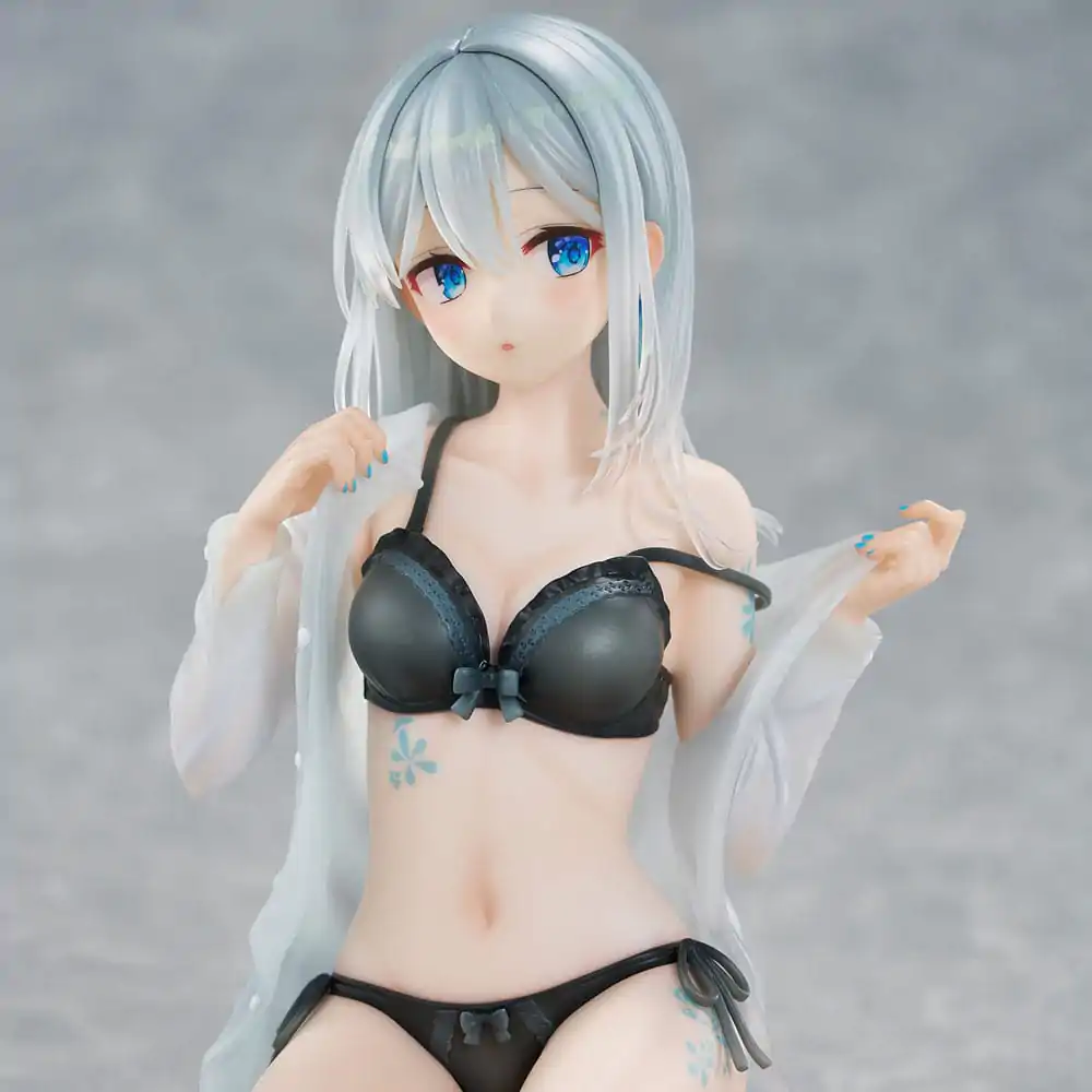 Original Character 1/7 Silver-Haired Girl Sky Blue Morning Special Outfit Ver. by Fuumi Illustration PVC szobor figura 16 cm termékfotó