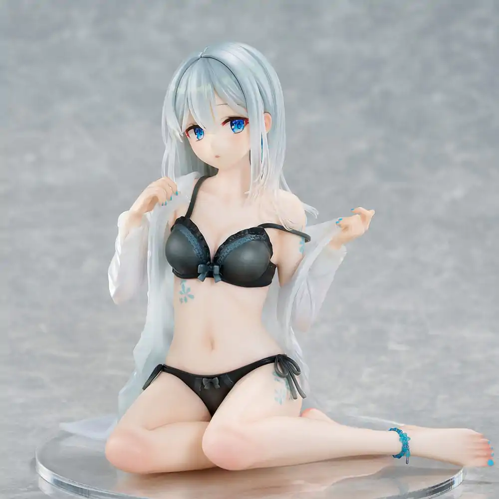 Original Character 1/7 Silver-Haired Girl Sky Blue Morning Special Outfit Ver. by Fuumi Illustration PVC szobor figura 16 cm termékfotó