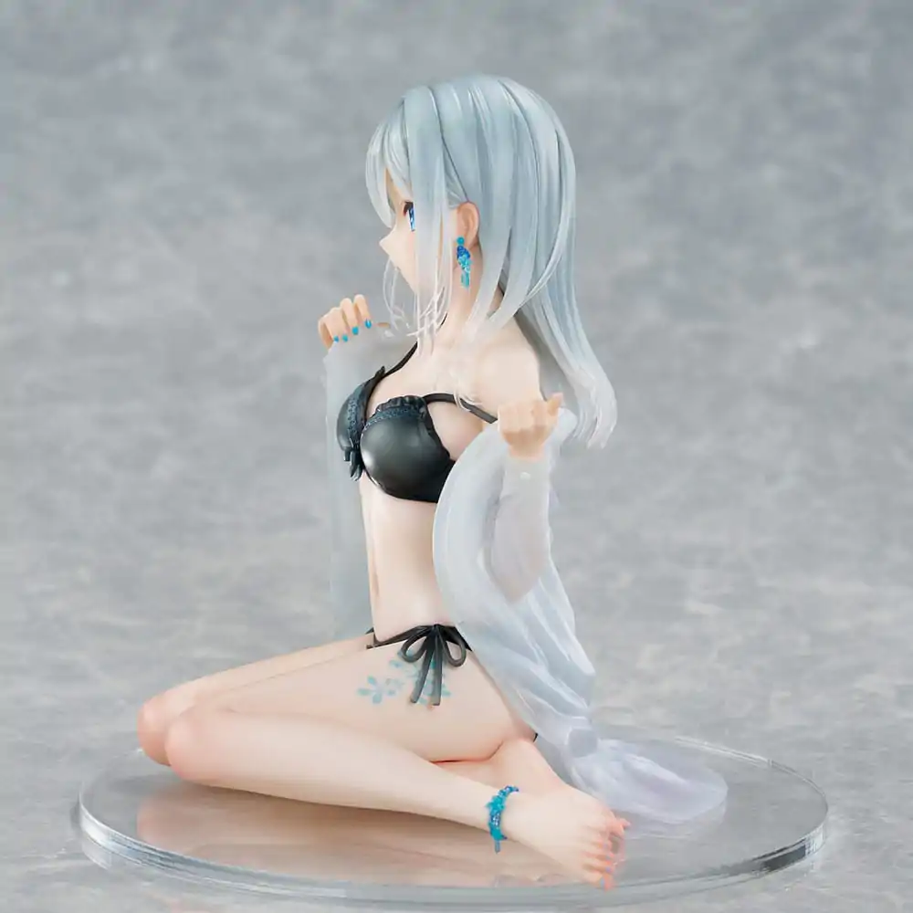 Original Character 1/7 Silver-Haired Girl Sky Blue Morning Special Outfit Ver. by Fuumi Illustration PVC szobor figura 16 cm termékfotó