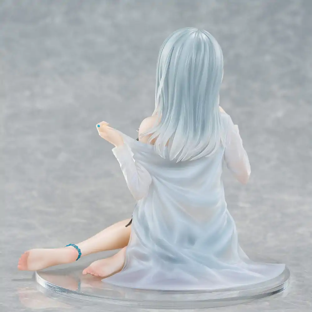 Original Character 1/7 Silver-Haired Girl Sky Blue Morning Special Outfit Ver. by Fuumi Illustration PVC szobor figura 16 cm termékfotó