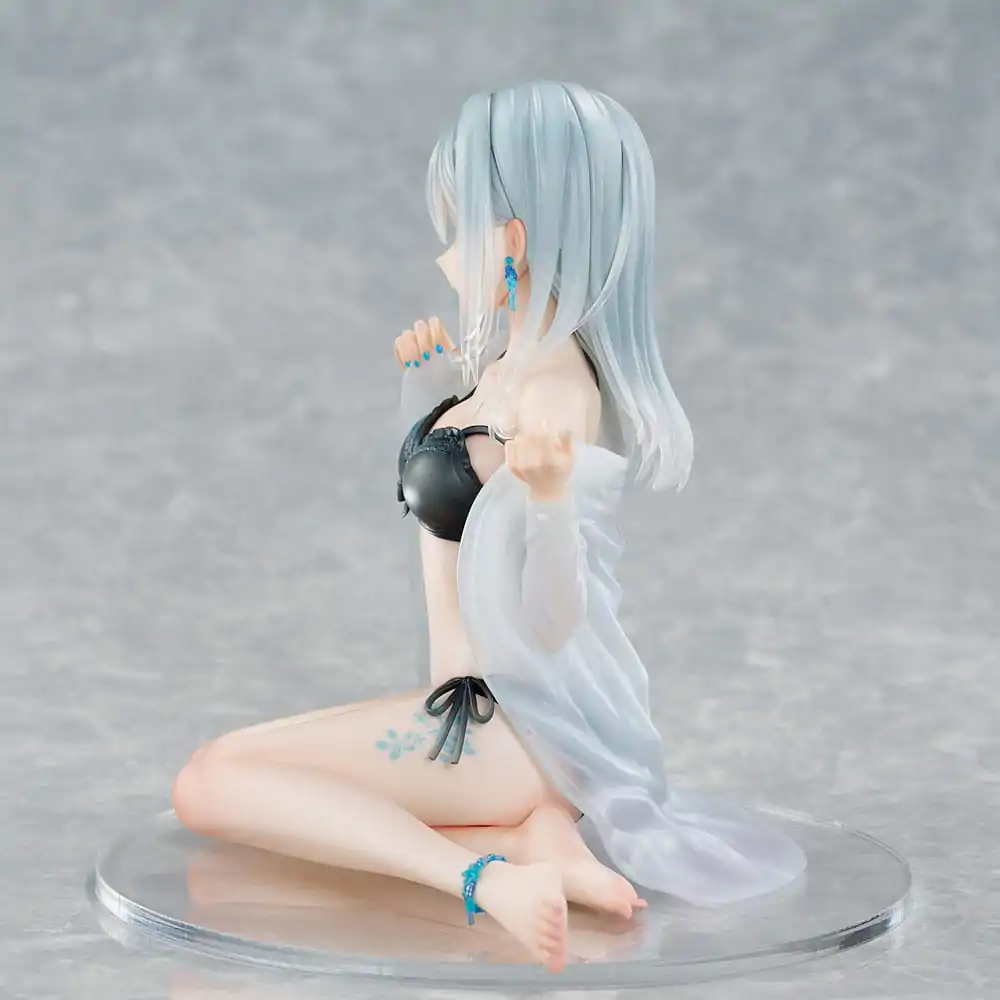 Original Character 1/7 Silver-Haired Girl Sky Blue Morning Special Outfit Ver. by Fuumi Illustration PVC szobor figura 16 cm termékfotó