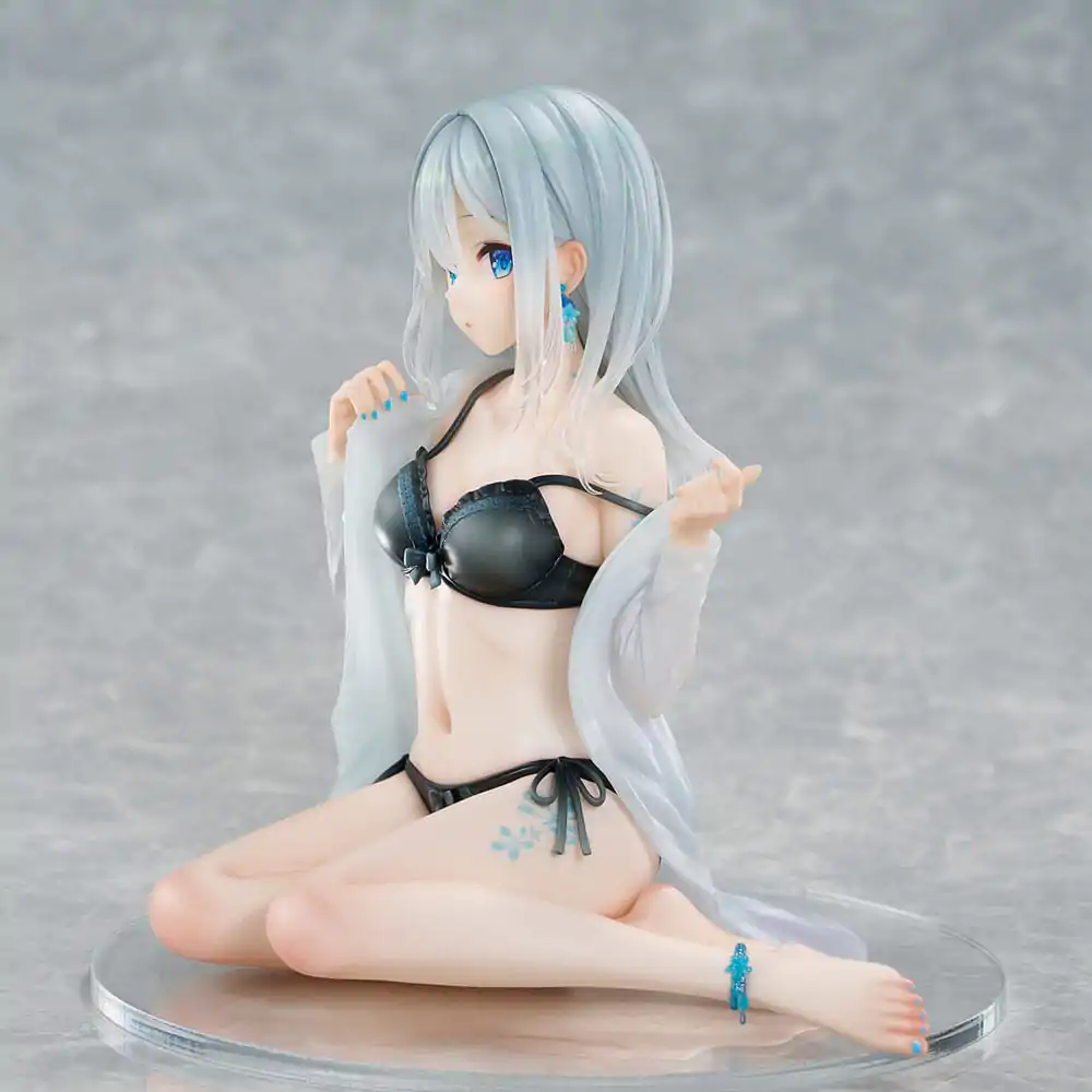 Original Character 1/7 Silver-Haired Girl Sky Blue Morning Special Outfit Ver. by Fuumi Illustration PVC szobor figura 16 cm termékfotó