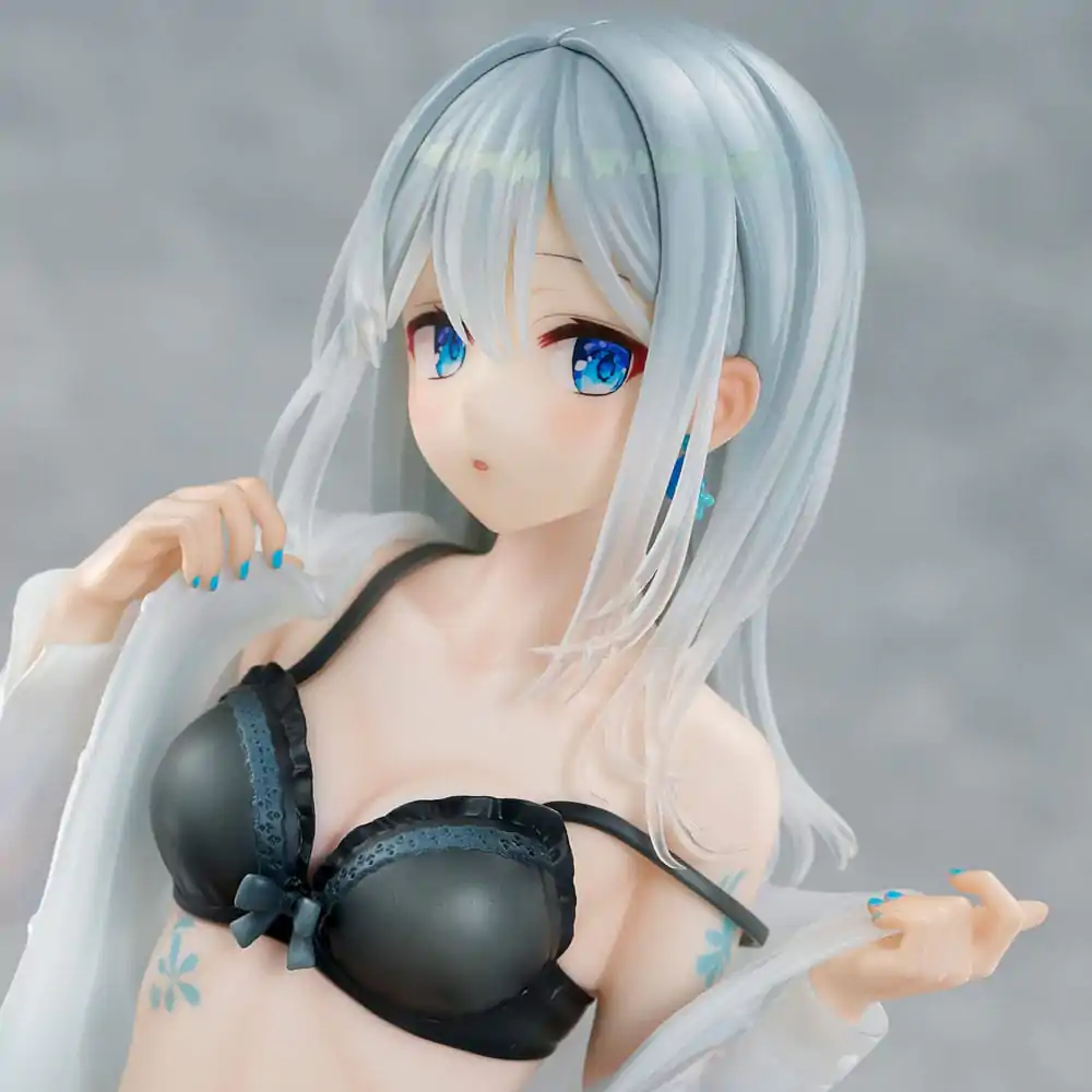 Original Character 1/7 Silver-Haired Girl Sky Blue Morning Special Outfit Ver. by Fuumi Illustration PVC szobor figura 16 cm termékfotó