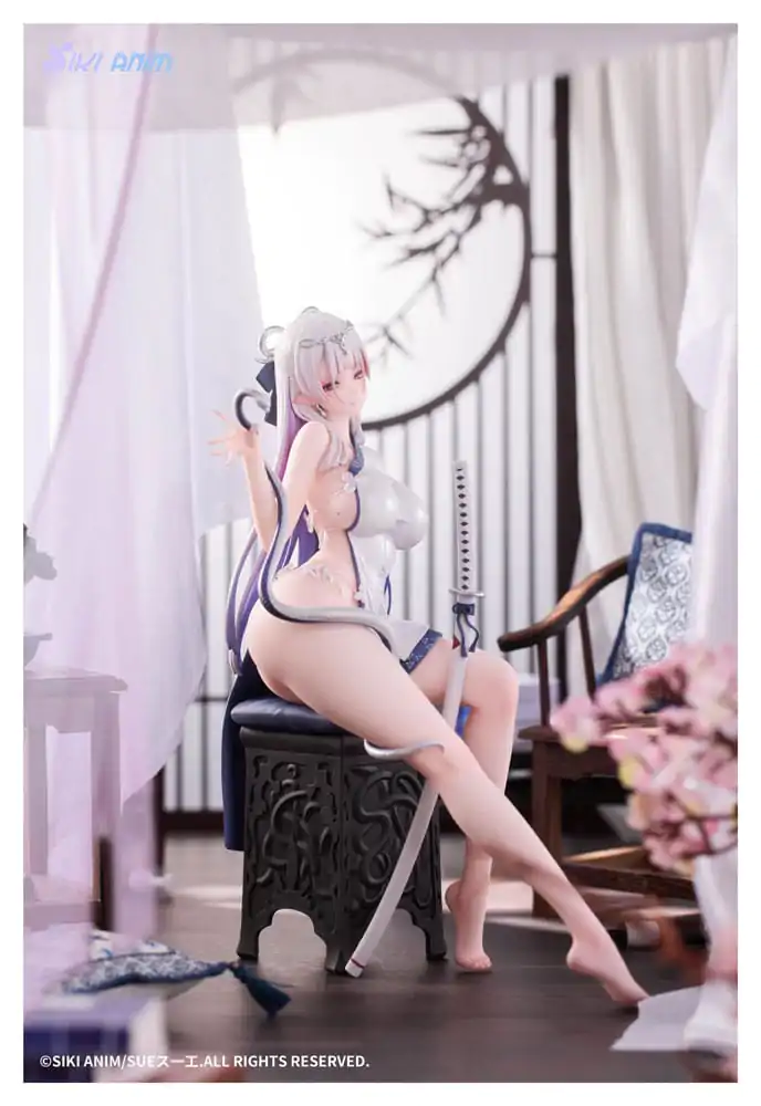 Original Character 1/7 The Color of the Blue - White Snake Deluxe Edition PVC szobor figura 20 cm termékfotó