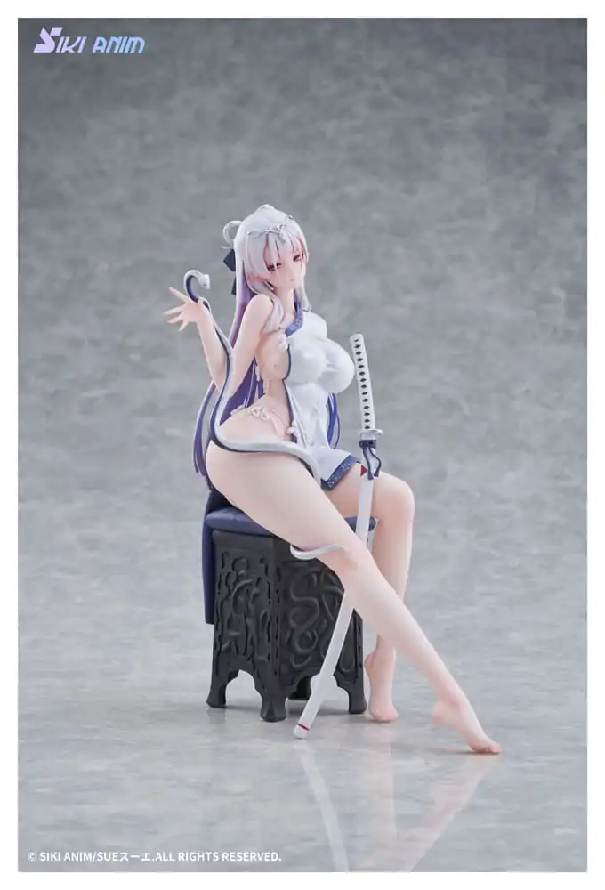 Original Character 1/7 The Color of the Blue - White Snake Deluxe Edition PVC szobor figura 20 cm termékfotó