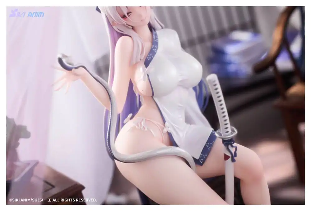 Original Character 1/7 The Color of the Blue - White Snake Deluxe Edition PVC szobor figura 20 cm termékfotó
