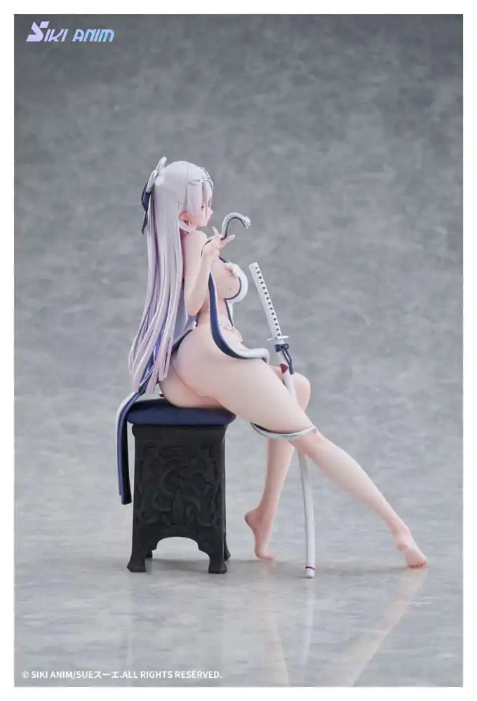 Original Character 1/7 The Color of the Blue - White Snake Deluxe Edition PVC szobor figura 20 cm termékfotó
