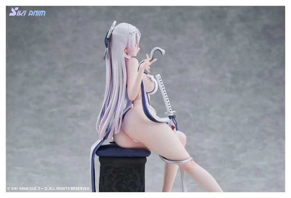 Original Character 1/7 The Color of the Blue - White Snake Deluxe Edition PVC szobor figura 20 cm termékfotó