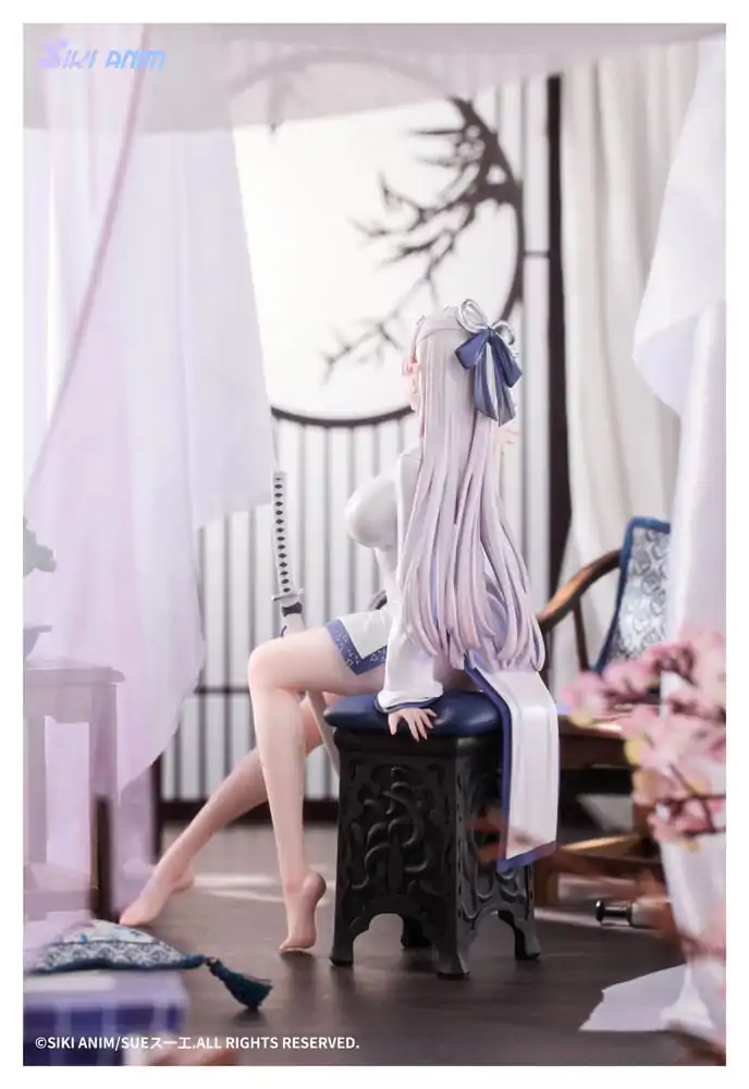 Original Character 1/7 The Color of the Blue - White Snake Deluxe Edition PVC szobor figura 20 cm termékfotó