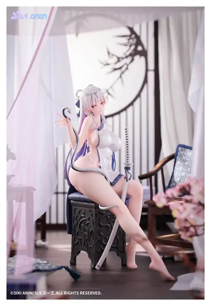 Original Character 1/7 The Color of the Blue - White Snake Normal Edition PVC szobor figura 20 cm termékfotó
