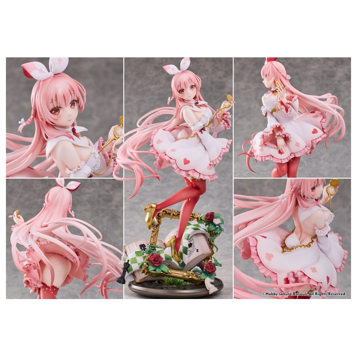 Original Character 1/7 White Rabbit Rosu Wonderland Ver. Illustrated by Rosuuri Deluxe Edition PVC szobor figura 29 cm termékfotó
