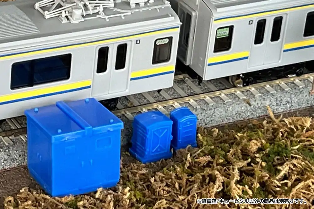 Original Character 1/80 1/80 Pop Another World Series Relay box/Cubicle Blue Műanyag modell készlet 3 cm termékfotó