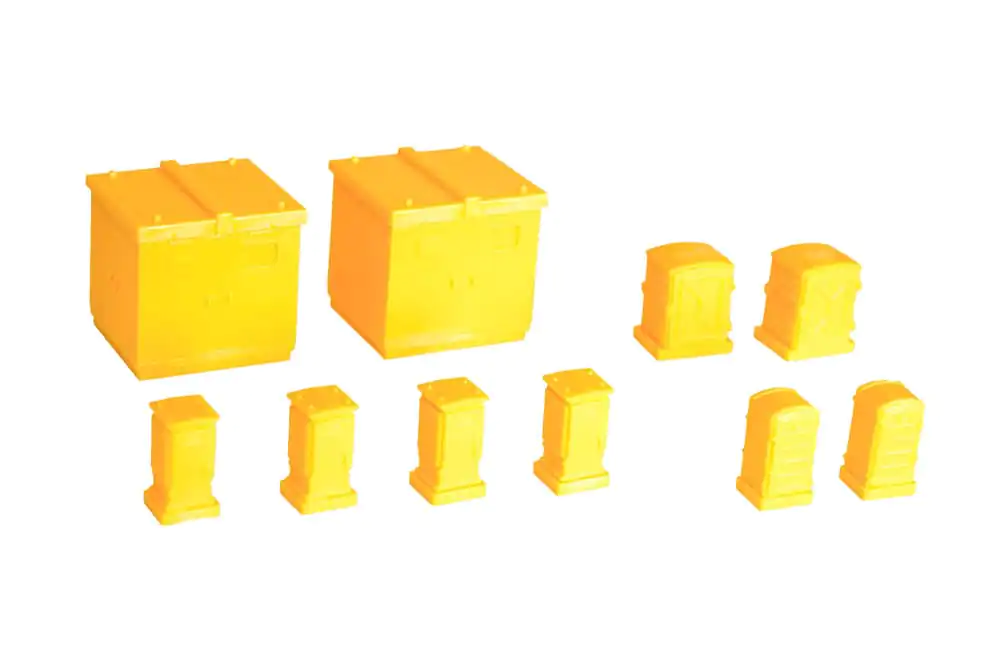 Original Character 1/80 1/80 Pop Another World Series Relay box/Cubicle Yellow Műanyag modell készlet 3 cm termékfotó