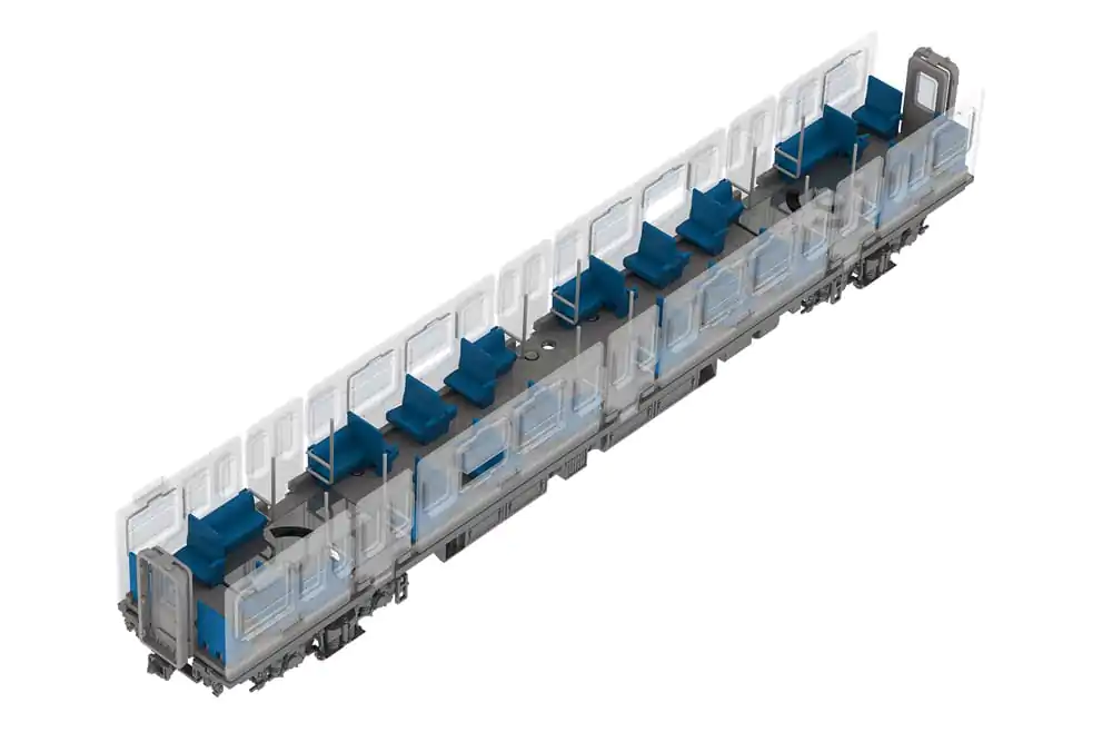 Original Character 1/80 1/80 Semi-cross seat interior Set A (blue) Műanyag modell készlet 4 cm termékfotó