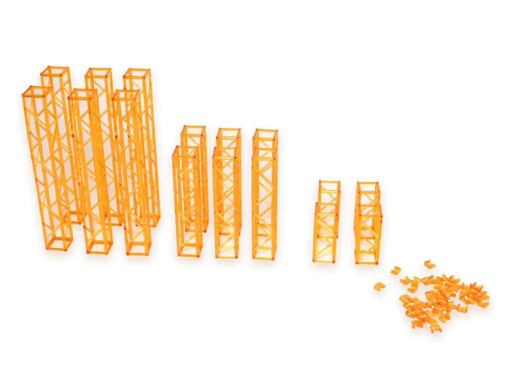 Original Character 1/80 Plastic Model Kit Pop Accessory01 Truss clear Orange Ver. modell készlet kiegészítő 15 cm termékfotó