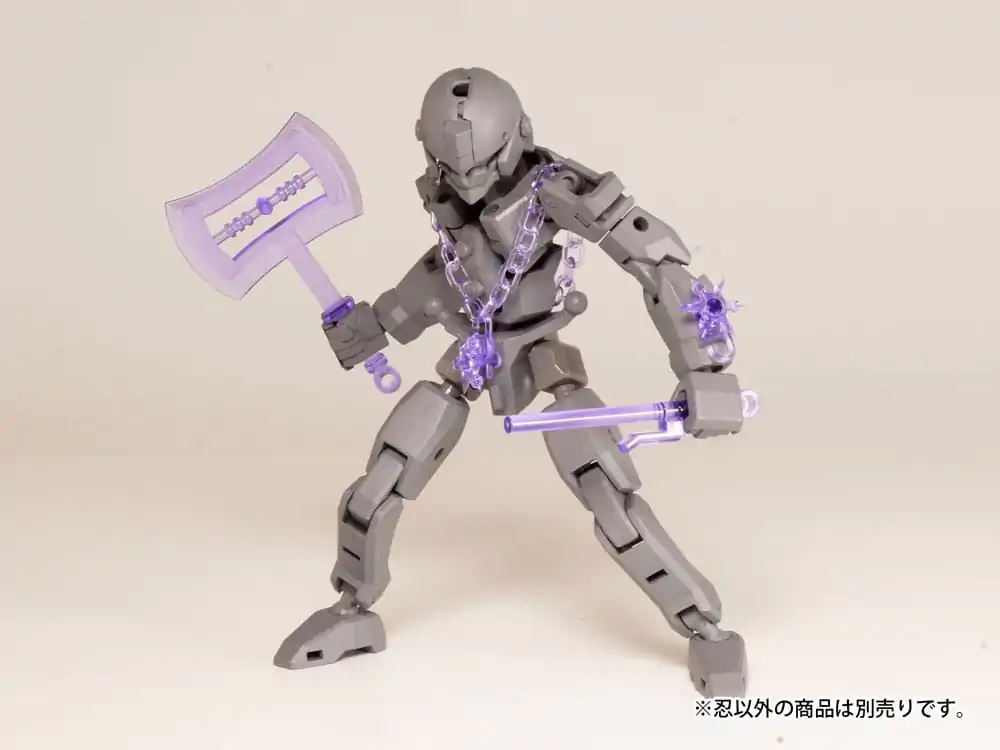 Original Character 1/80 Plastic Model Kit Pop Series04:Shinobi2 Clear Purple modell készlet kiegészítő csomag 2 cm termékfotó