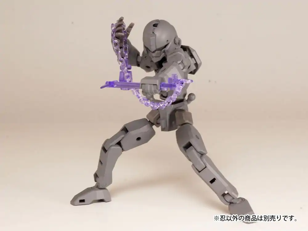 Original Character 1/80 Plastic Model Kit Pop Series04:Shinobi2 Clear Purple modell készlet kiegészítő csomag 2 cm termékfotó