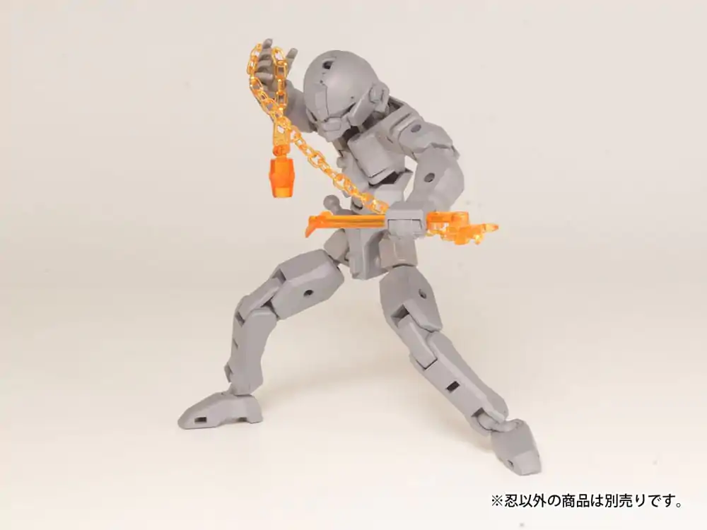 Original Character 1/80 Plastic Model Kit Pop Series04:Shinobi3 Clear Orange modell készlet kiegészítő csomag 2 cm termékfotó