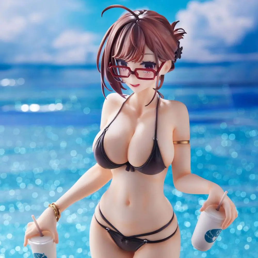 Original Character 92M Illustration Myopia Sister Swimsuit Ver. PVC szobor figura 26 cm termékfotó
