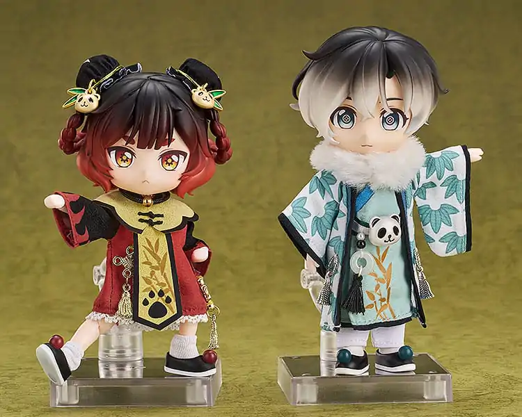 Original Character Accessories for Nendoroid Doll Figures Outfit Set: Chinese-Style Panda Mahjong - Laurier termékfotó