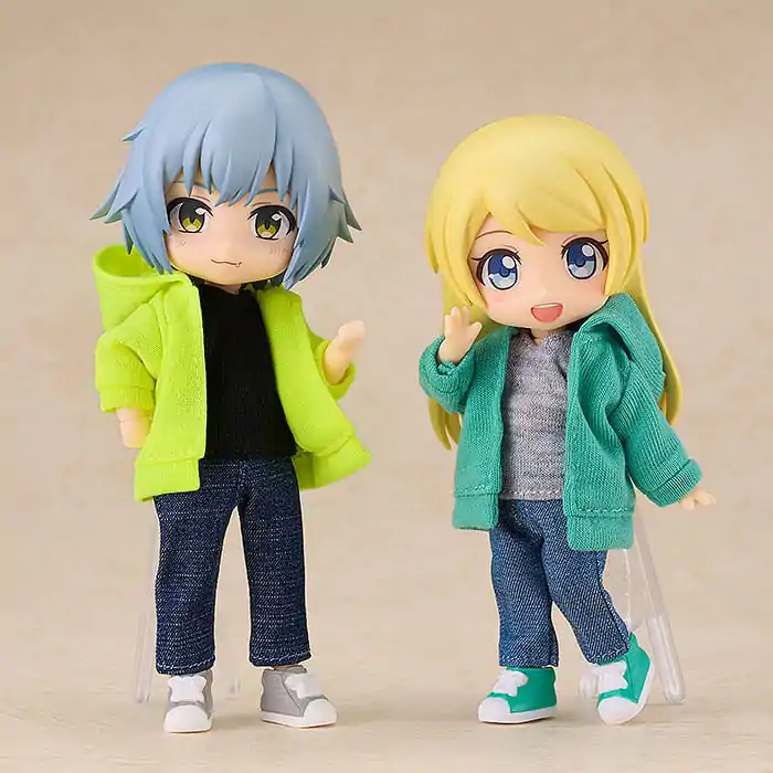 Original Character Accessories for Nendoroid Doll Figures Outfit Set: Hoodie (Gray) termékfotó