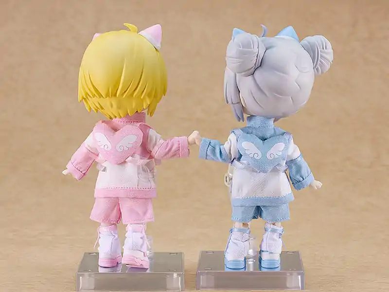 Original Character Accessories for Nendoroid Doll Figures Outfit Set: Subculture Fashion Tracksuit (Pink) termékfotó