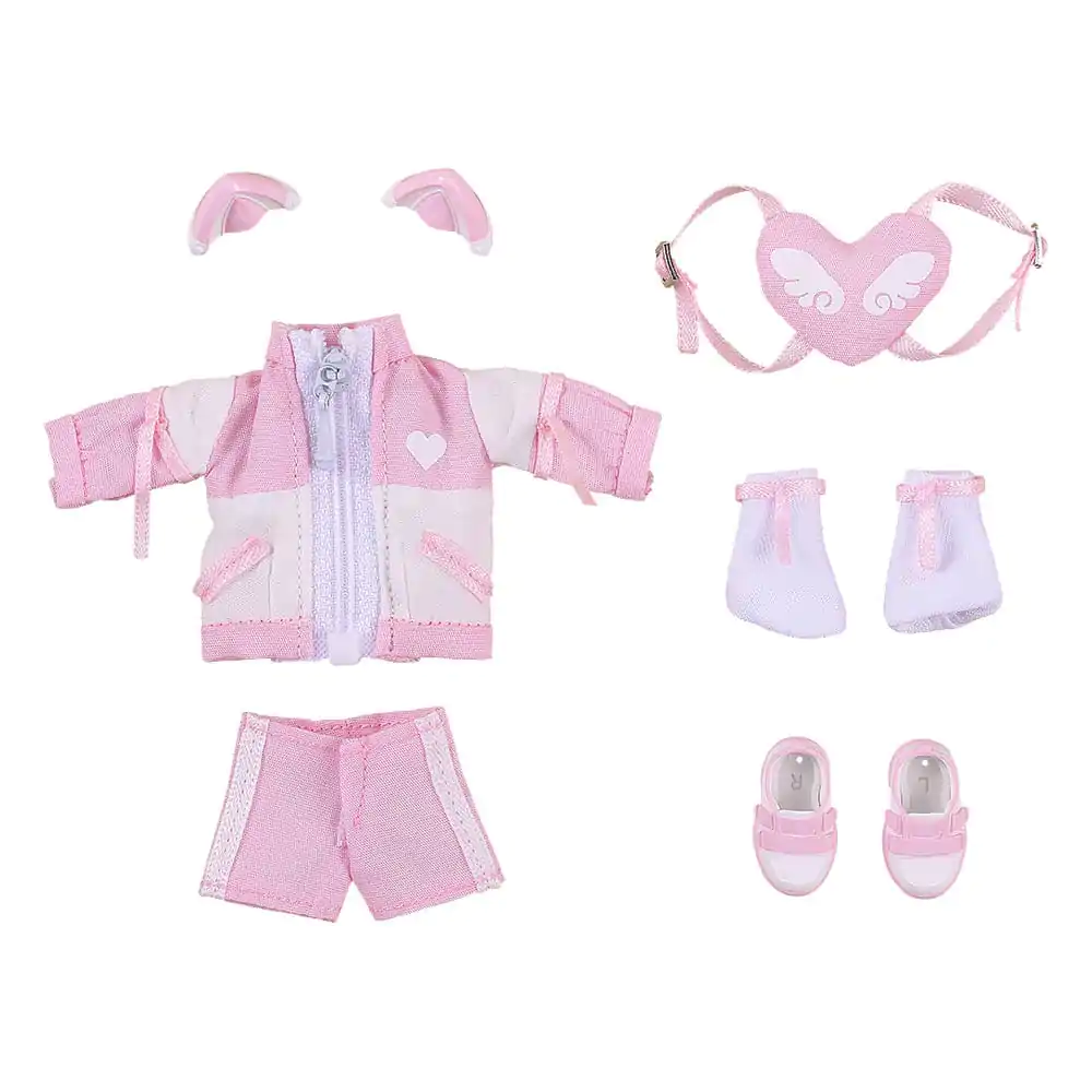 Original Character Accessories for Nendoroid Doll Figures Outfit Set: Subculture Fashion Tracksuit (Pink) termékfotó